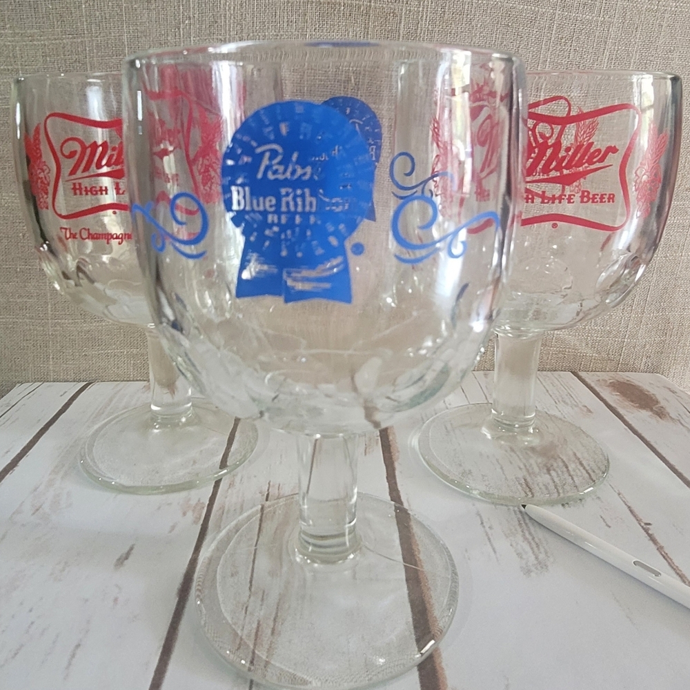 Vintage Glass Goblets